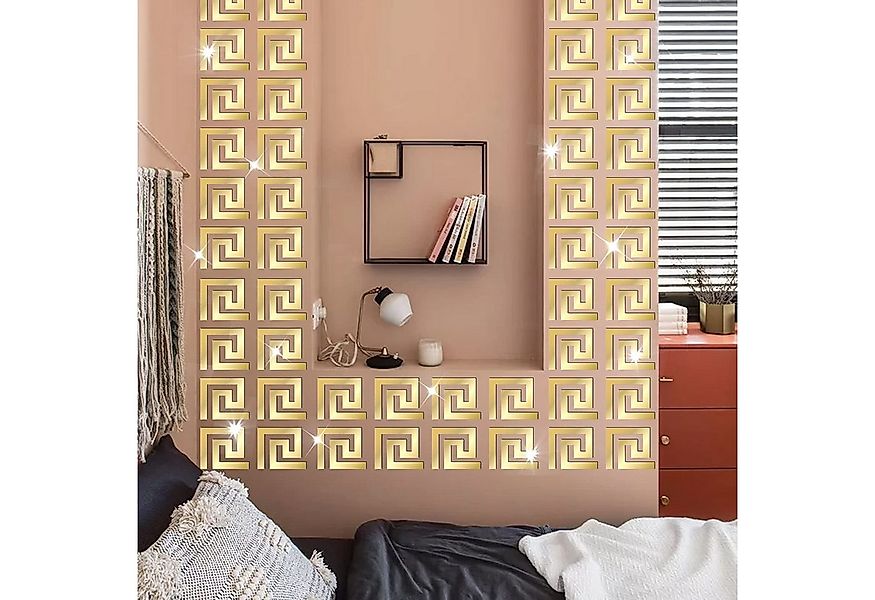 Coonoor 3D-Wandtattoo Selbstklebende Spiegel Wandaufkleber Acry (30 St), Wa günstig online kaufen