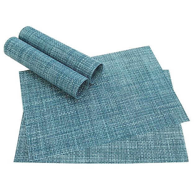 matches21 HOME & HOBBY Platzset Tischset ELEGANCE blau 4er Tischunterlage a günstig online kaufen