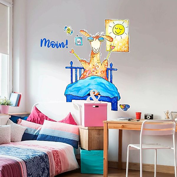 Wall-Art Wandtattoo "Guten Morgen Lama" günstig online kaufen