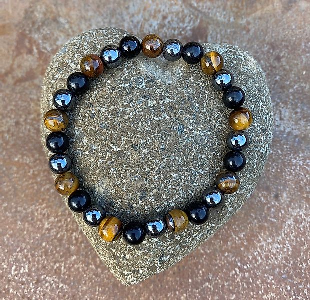 NAHLE Armband Naturstein Perlenarmband Obsidian, mit Obsidian Tigerauge und günstig online kaufen