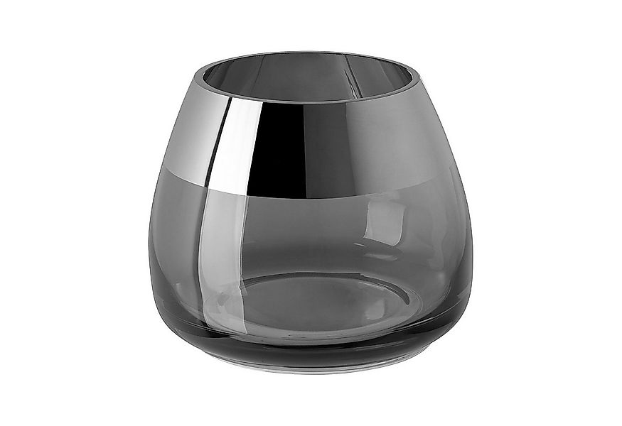 Fink Teelichthalter BELLA Teelichthalter - H.8,5cm x D.11cm - Glas - grau/s günstig online kaufen