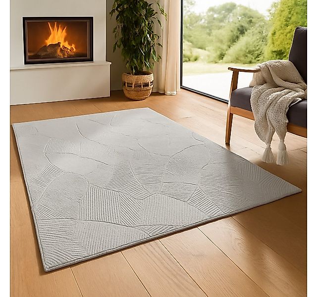 TaCa Home Teppich Kurzflor Teppich Hasenfell Optik, rechteckig, Höhe: 10 mm günstig online kaufen