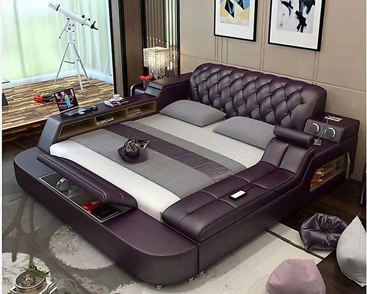 JVmoebel Bett Design Multifunktion Bett XXL Betten Leder Hotel Polster 150x günstig online kaufen