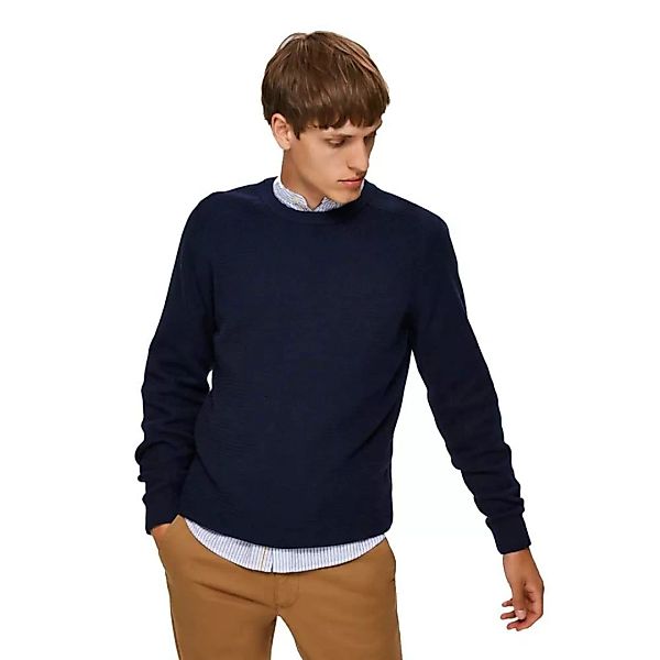 Selected Cornelius Structure Rundhalsausschnitt Sweater S Navy Blazer günstig online kaufen