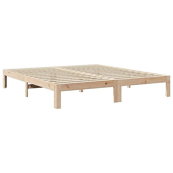 vidaXL Bett Massivholzbett ohne Matratze 160x200 günstig online kaufen