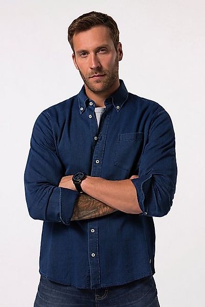 JP1880 Businesshemd JP 1880 Jeanshemd Langarm Buttondown-Kragen günstig online kaufen