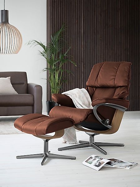 Stressless® Relaxsessel »Reno«, (Set, Relaxsessel mit Hocker), mit Hocker, günstig online kaufen