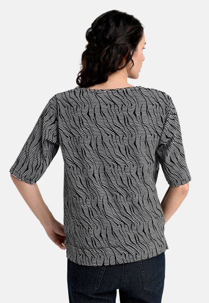BICALLA T-Shirt Shirt mit Jacquard-Muster in günstig online kaufen