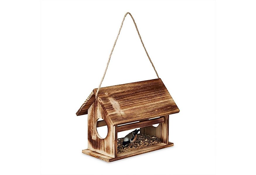 relaxdays Vogelhaus Vogelfutterhaus aus Holz günstig online kaufen
