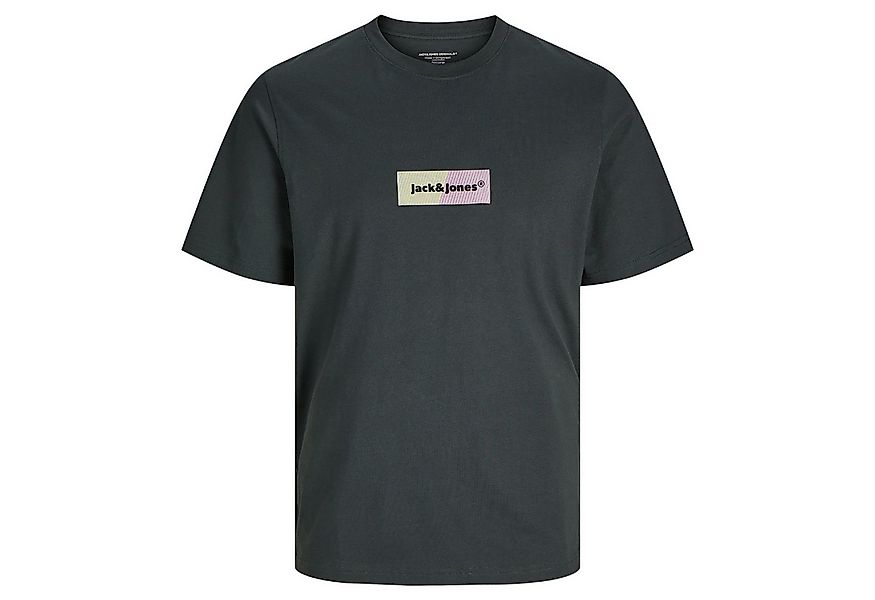 Jack & Jones Rundhalsshirt Jack&Jones XXL T-Shirt schwarzgrün JORBRONX RECT günstig online kaufen