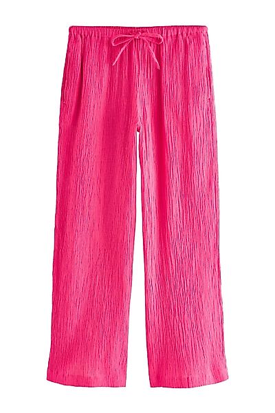 Next Palazzohose Strukturierte Hose mit weitem günstig online kaufen