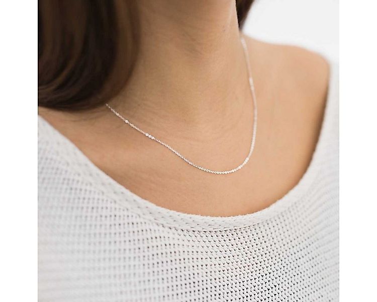 Materia Gliederkette Damen Silber Ankerkette 42-47cm K141, 925 Sterling Sil günstig online kaufen