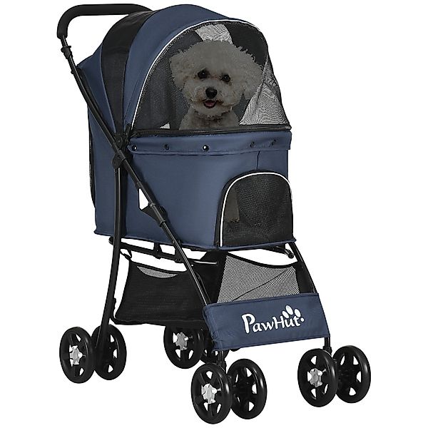 PawHut Hundebuggy mit Kissen, 4 Rädern, günstig online kaufen