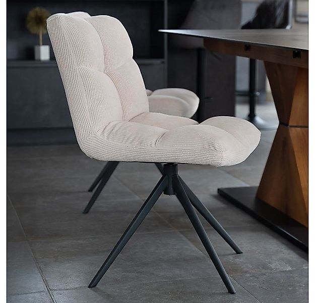 HOME DELUXE Esszimmerstuhl drehbar 2er - 8er Set NODA (6 St), Gestell aus E günstig online kaufen
