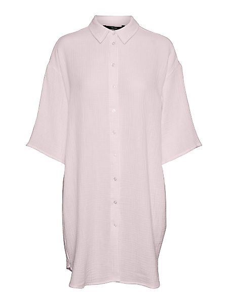 VERO MODA Langes Oversize Hemd Damen Pink günstig online kaufen