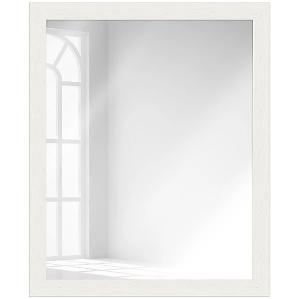 WANDStyle Wandspiegel H750 aus Massivholz in Weiß 55 x 65 cm im Stil Landha günstig online kaufen