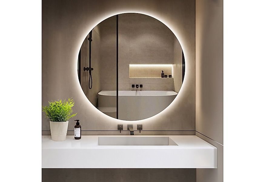 GIMBELEN Badspiegel Dimmbarer Badezimmer Spiegel mit Kaltweiß-Beleuchtung & günstig online kaufen