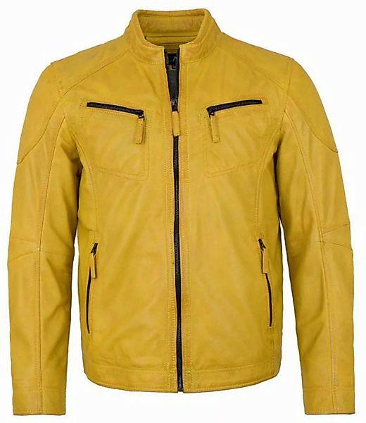 Jilani Lederjacke Brisbane Jilani - Herren Lederjacke Lammnappa gelb günstig online kaufen