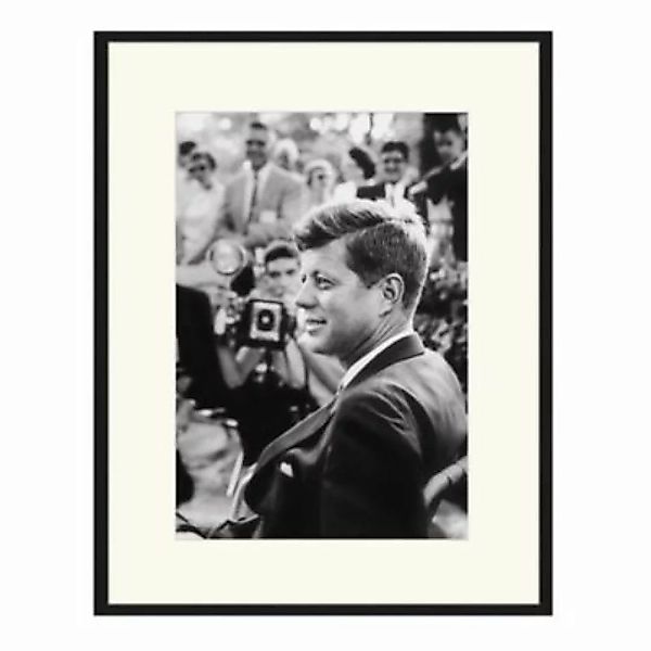 Any Image Wandbild John F. Kennedy schwarz Gr. 70 x 90 günstig online kaufen