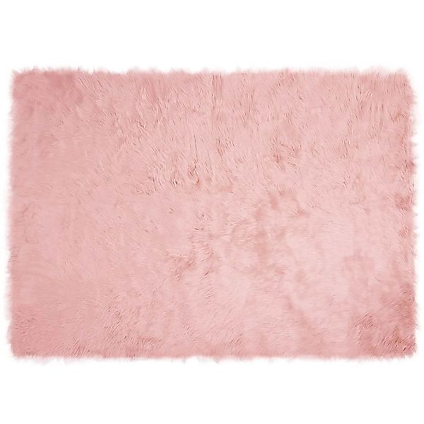 vidaXL Kunstschaffell Teppich Tafalla Rosa 120 x 170 cm Polyester 42021548 günstig online kaufen