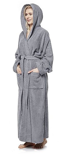 Arus Damenbademantel Pandora, extra lang, mit Kapuze, 100% Baumwolle, für S günstig online kaufen