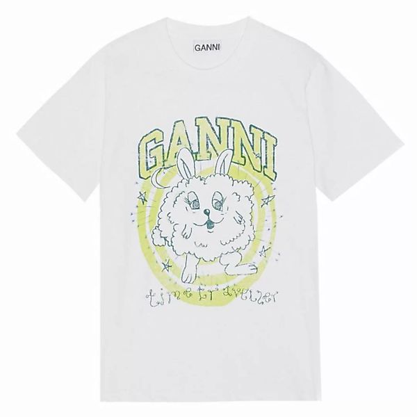 GANNI T-Shirt T-Shirt BUNNY aus Bio-Baumwolle günstig online kaufen