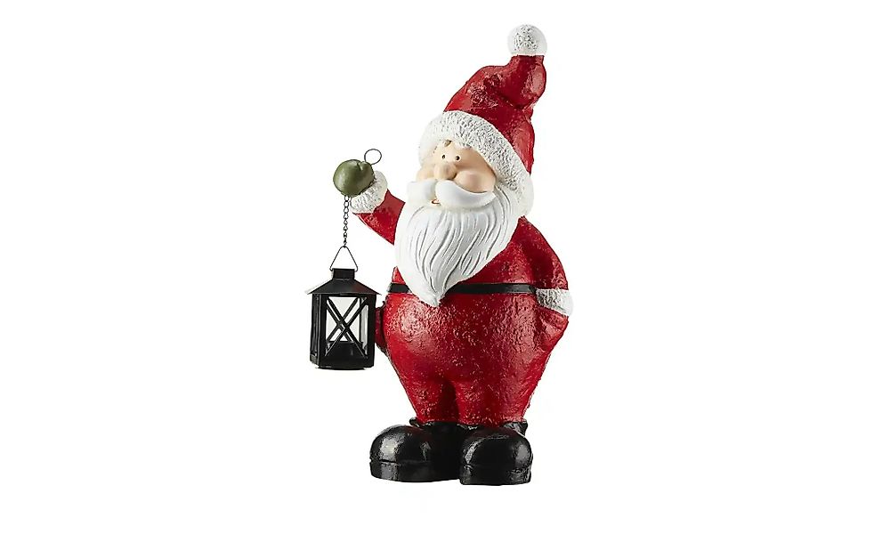 HOME STORY Santa Figur mit Laterne   ¦ rot ¦ Magnesia,Metall,Glas ¦ Maße (c günstig online kaufen