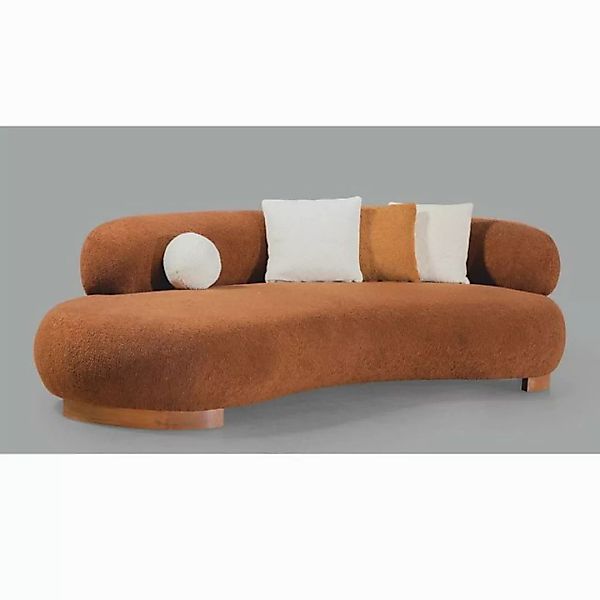 Casa Padrino Chesterfield-Sofa Casa Padrino Luxus Sofa Braun 255 cm - Wohnz günstig online kaufen