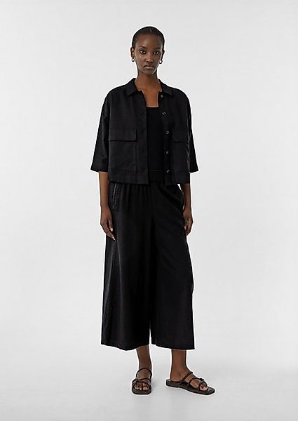 comma casual identity 7/8-Hose Leichte Culotte aus Leinenmix mit Schlitzen günstig online kaufen