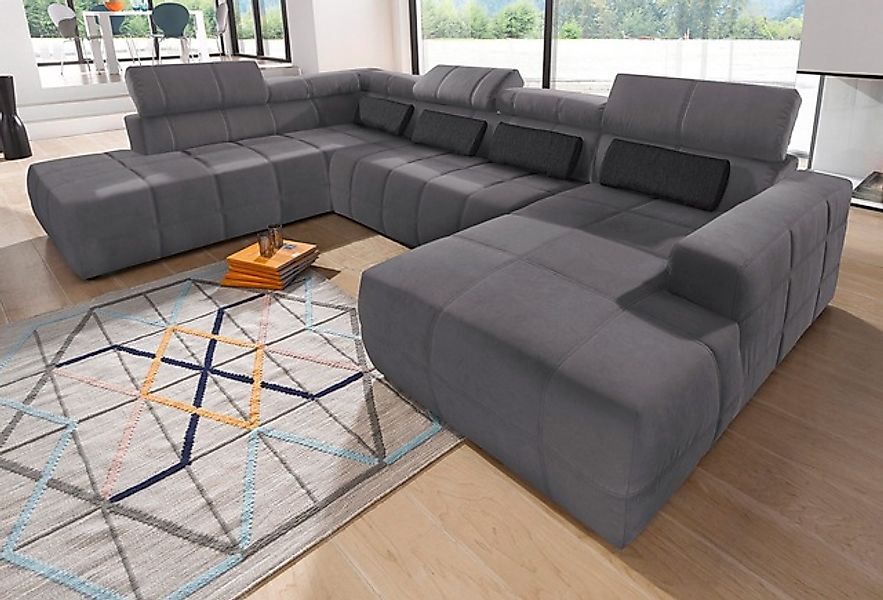 DOMO collection Wohnlandschaft »Brandon, whlw. mit Sitztiefenverstellung, i günstig online kaufen