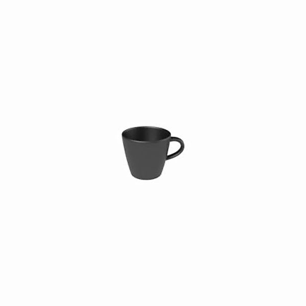 Villeroy & Boch Manufacture Rock Kaffeetasse schwarz 150 ml 6er Set Tassen günstig online kaufen