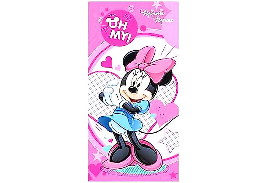 Disney Minnie Mouse Badetuch Minnie Maus, Mikrofaser, Mädchen Strandtuch 70 günstig online kaufen