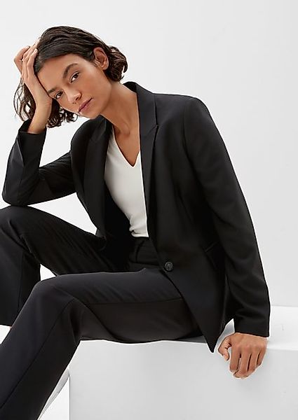 s.Oliver BLACK LABEL Jackenblazer Blazer aus Viskosecrêpe günstig online kaufen