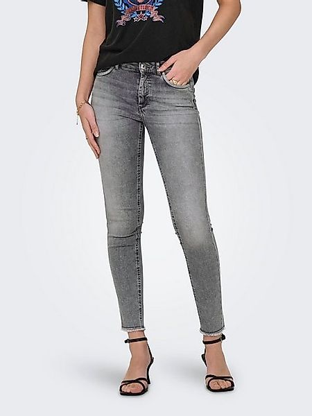 ONLY Skinny-fit-Jeans "ONLBLUSH MW SKINNY DECO ANK RW REA0918" günstig online kaufen