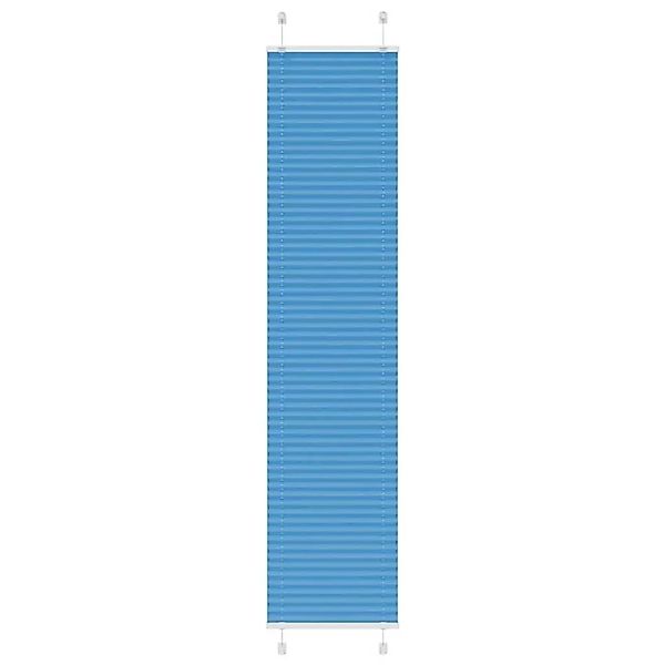 vidaXL Plissee Blau 40x200 cm Stoffbreite 39,4 cm Polyester 4015199 günstig online kaufen