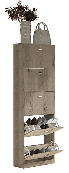 VCM Schuhschrank Holz Regal Schuhschrank Schuhkipper Serie Sipos XL günstig online kaufen