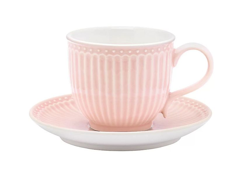 Greengate Alice Alice Tasse mit Untertasse pale pink  8,5 cm (pink) günstig online kaufen