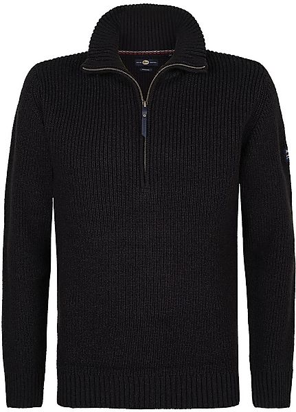Petrol Half Zip Pullover Navy - Größe M günstig online kaufen