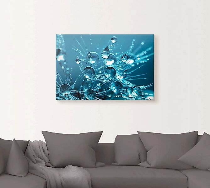 Artland Leinwandbild "Glitzernde Pusteblume II", Blumen, (1 St.), auf Keilr günstig online kaufen