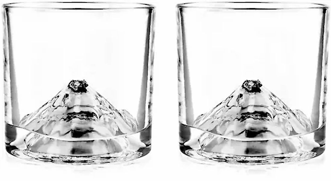 LIITON Whiskyglas »Fuji«, (Set, 2 tlg.), dicker Glasboden als Bergmotiv, 26 günstig online kaufen