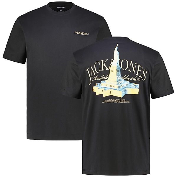 Jack&Jones T-Shirt mit Print auf Vorder-und Rückseite Farbe schwarz Größe: günstig online kaufen