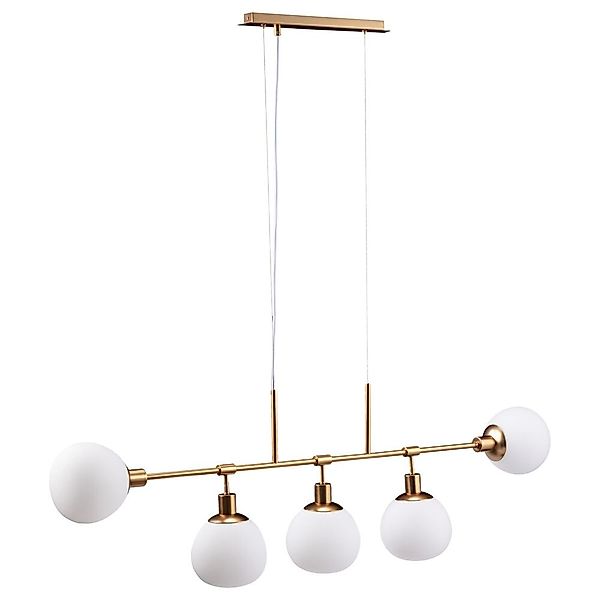 Pendelleuchte Erich 5xE14 aus Metall in Messing günstig online kaufen