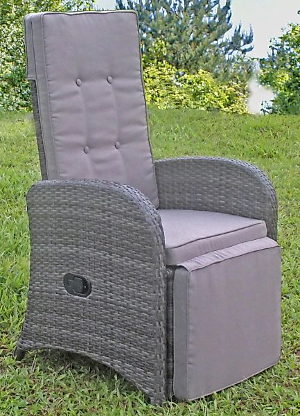 Garden Pleasure Loungesessel "SALERNO", (Set, 2 St.), Polyrattan, verstellb günstig online kaufen