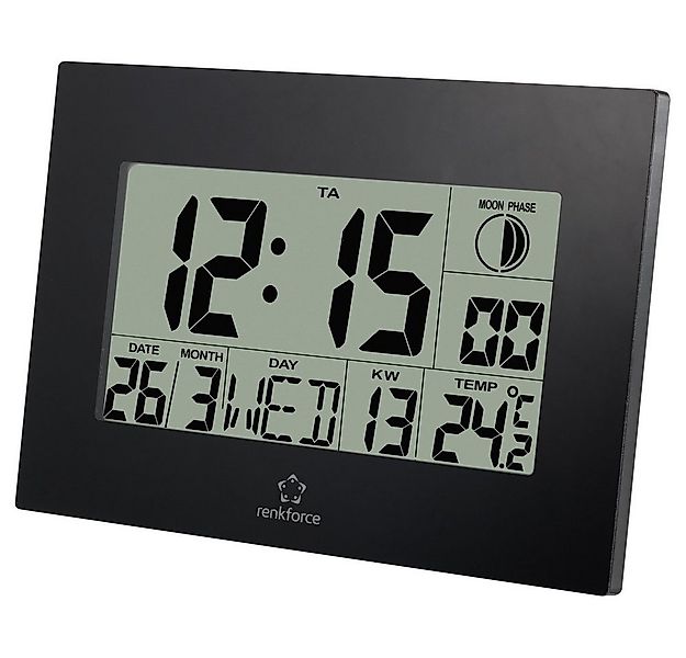 Renkforce Wanduhr Renkforce E0311R Funk Wanduhr 230 mm x 163 mm x 28 mm Sch günstig online kaufen