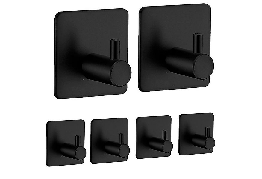 FOUORTUNATE-BEE Gardinenhaken Handtuchhaken 6 Stück Haken Selbstklebend, (4 günstig online kaufen