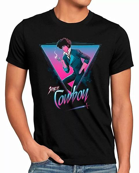 style3 Print-Shirt Herren T-Shirt Cowboy in Space anime manga swordfish cow günstig online kaufen
