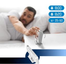 REDOM Projektionswecker Digitalwecker Projektionsuhr Spiegelwecker Wecker günstig online kaufen