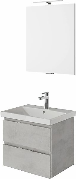 Saphir Badmöbel-Set "Serie 4035 2-teilig, Keramikwaschtisch mit LED-Spiegel günstig online kaufen