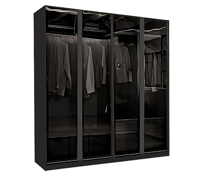 Palms-Store Kleiderschrank Drehtürenschrank Monaco⁺ mit hochwertigen Glasra günstig online kaufen