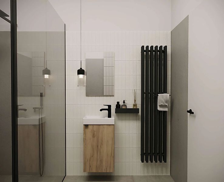 welltime Badmöbel-Set "Badmöbel-Set Gesa, Schrank mit Waschbecken und Spieg günstig online kaufen